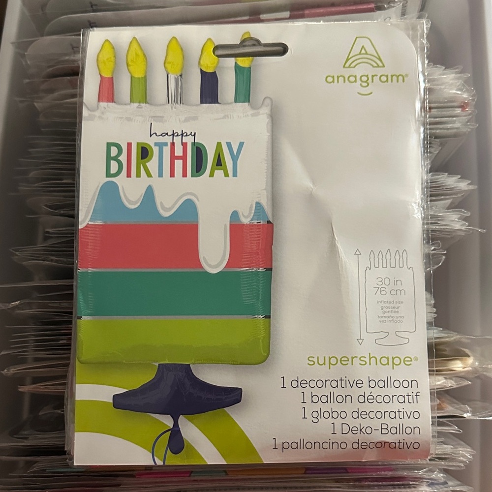 Anagram Birthday Cake Balloon